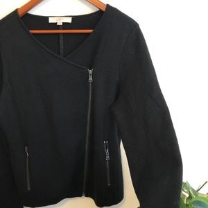 Ann Taylor Loft, women’s, black sweater - zip